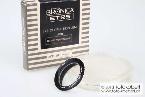 Zenza Bronica ETR Augenkorrekturlinse für Rotary-Sucher E -4,5 Diop.
