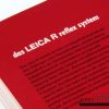 BUCH - das LEICA R reflex system : von Lichem / Laterna magica