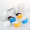 Diffusor und Farbfilter - Set, passend für verschiedene Blitzgeräte