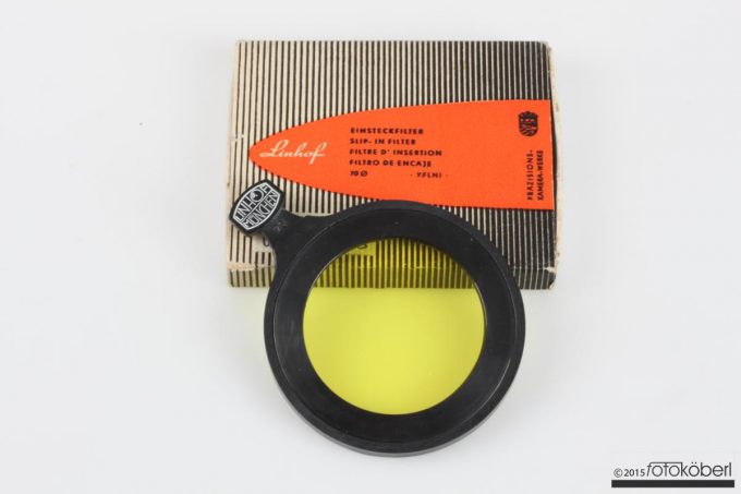 Linhof Filter Gelb für 70mm Steckfassung klein