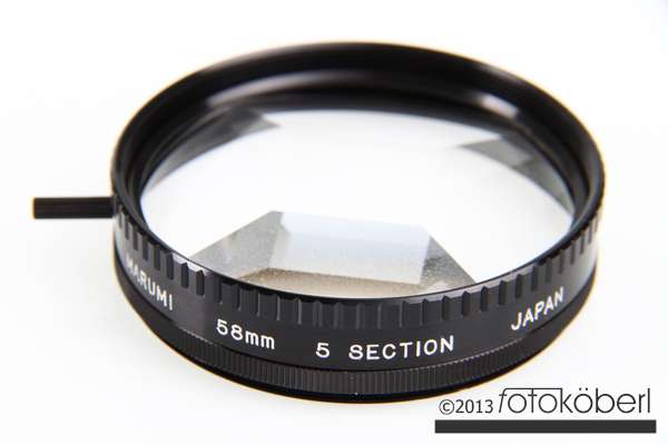 MARUMI Filter Trick Photography - Multimage 5 Sektionen 58mm