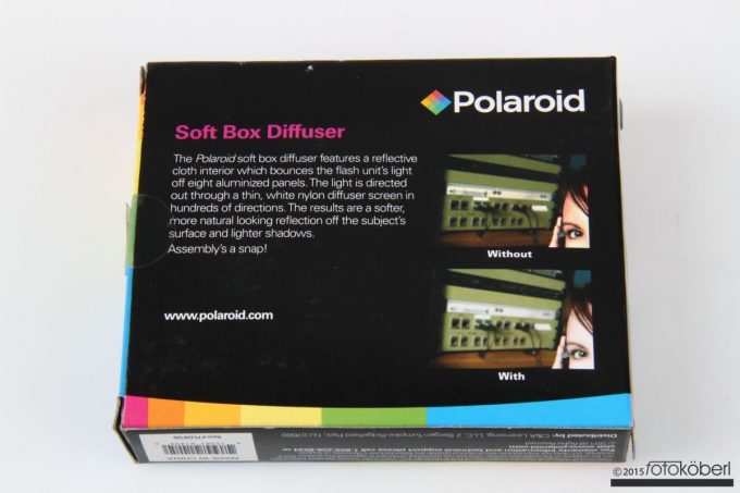 Polaroid Diffuser Soft Box für Aufsteckblitzgeräte