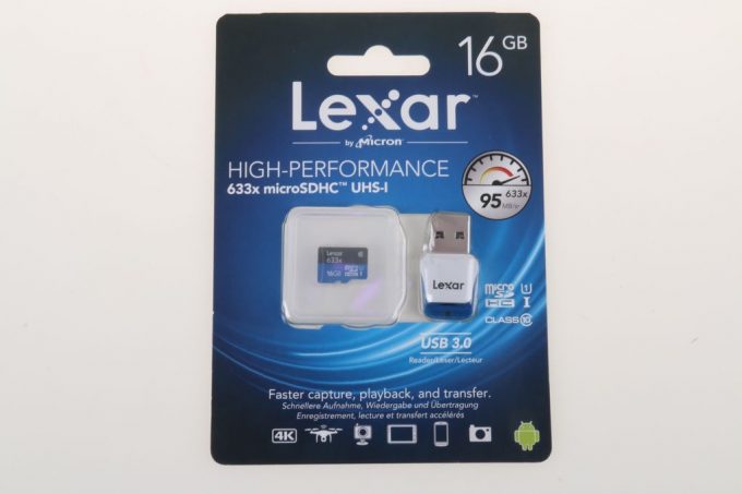 Lexar Speicherkarte microSDHC 16GB und USB Dock