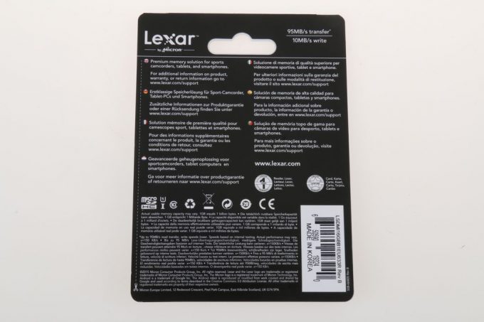 Lexar Speicherkarte microSDHC 16GB und USB Dock
