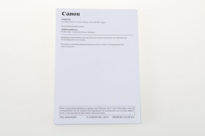 Canon EOS-1D X Anleitung / Niederländisch