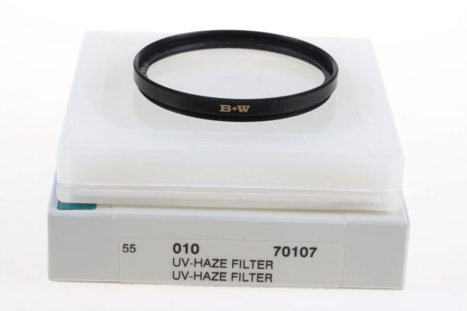 B+W UV Haze 1x (010) Filter 55mm MC