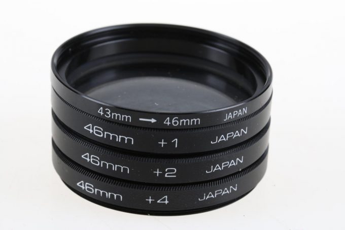 Nahlinsensatz 46mm +1, +2 und +4 Diop. 43mm Ring