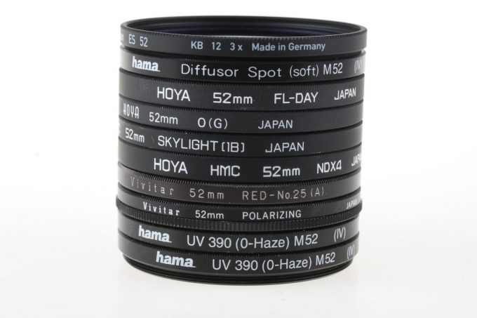Filtersatz 52mm - 10 Stück