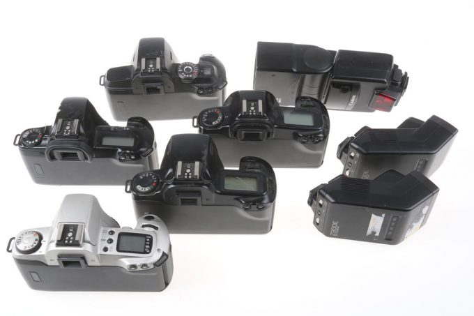Canon Konvolut SLR Kameras - 5 Stück mit Zubehör