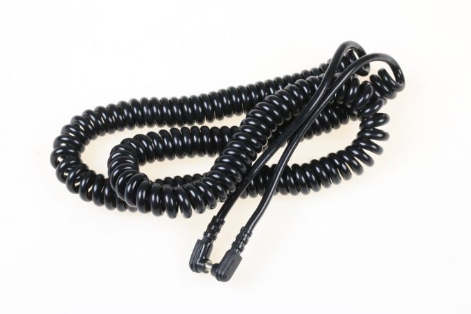 Minolta Blitz Spiralkabel / Off Shoe Cord / Länge rund 95cm