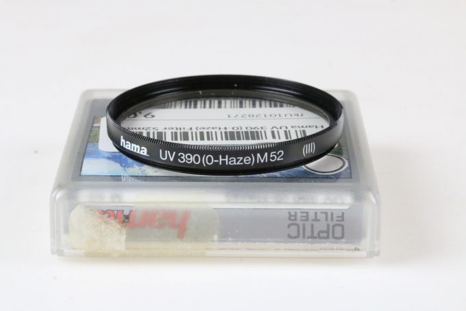 Hama UV 390 (0-Haze) Filter - 52mm