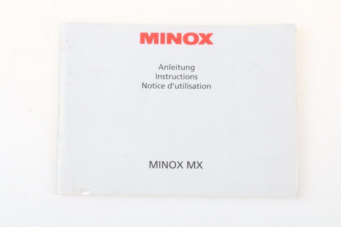 Minox MX Bedienungsanleitung