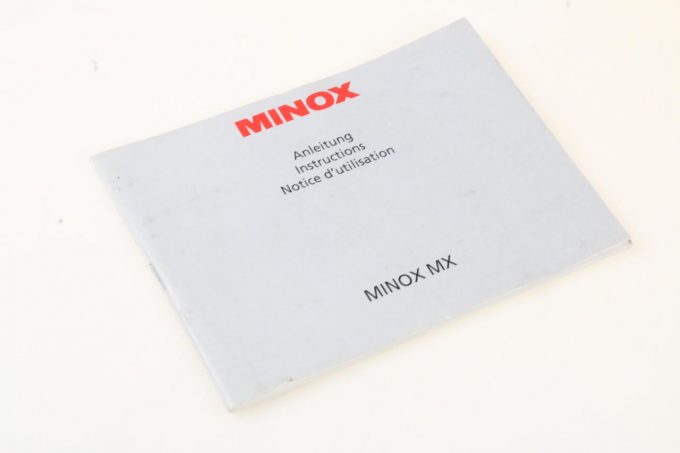 Minox MX Bedienungsanleitung