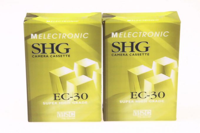 Melectronic SHG EC-30 VHS C Kasetten / 2 Stück