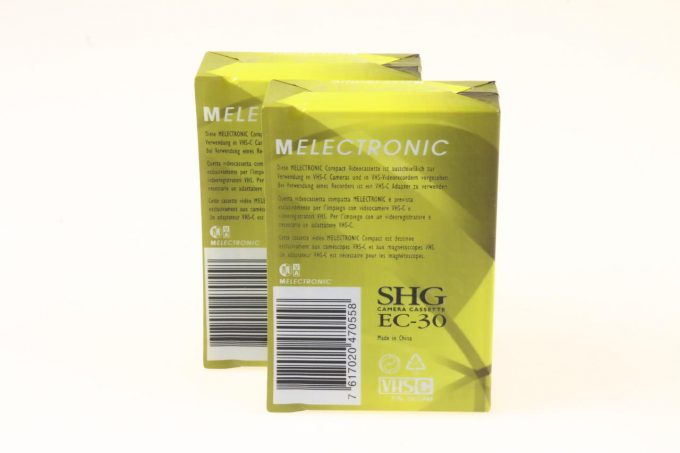 Melectronic SHG EC-30 VHS C Kasetten / 2 Stück