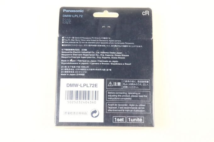 Panasonic DMW-LPL72 Polarisationsfilter / 72mm