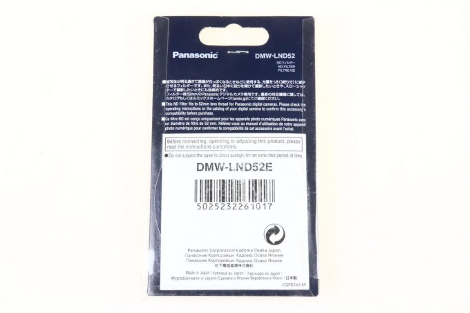 Panasonic DMW-LND52 Neutraldichtefilter / 52mm