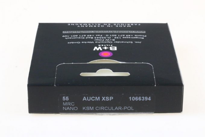 B&W HTC XS-Pro Käsemann MRC nano Pol Cirkular 55mm