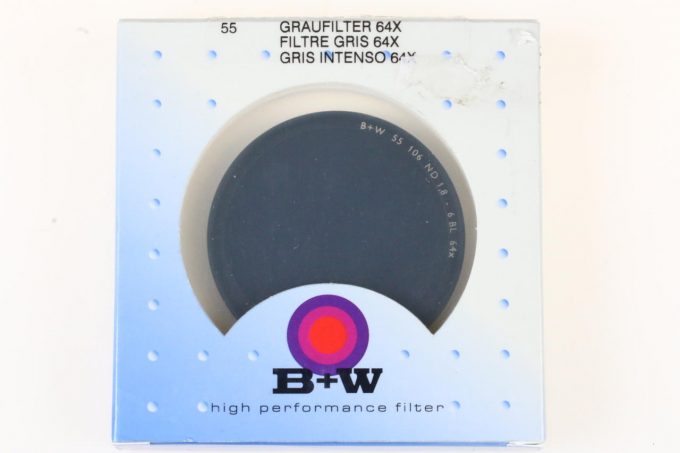 B&W Graufilter 64x / 55mm