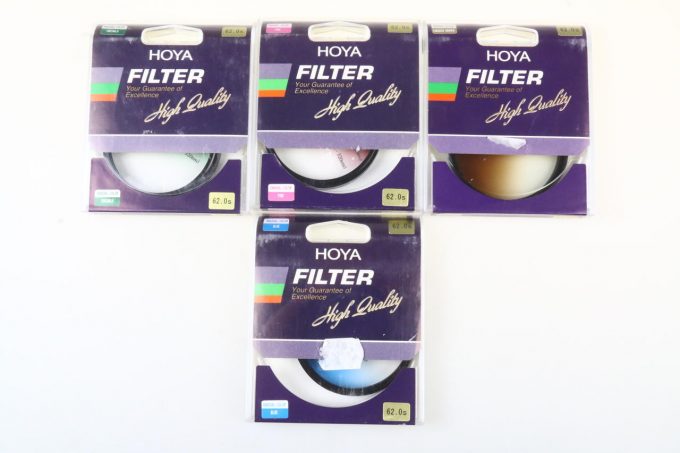Hoya Fiterset / Farbverauffilter 4 Stück / 62mm