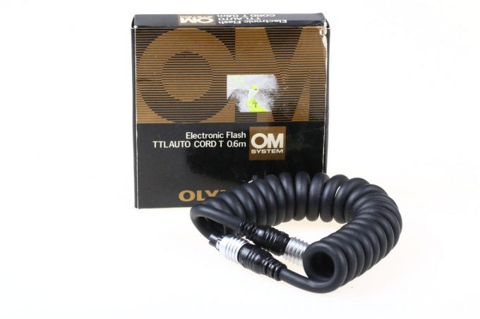 Olympus TTL Auto Cord Spiral-Blitzkabel T 0,6m