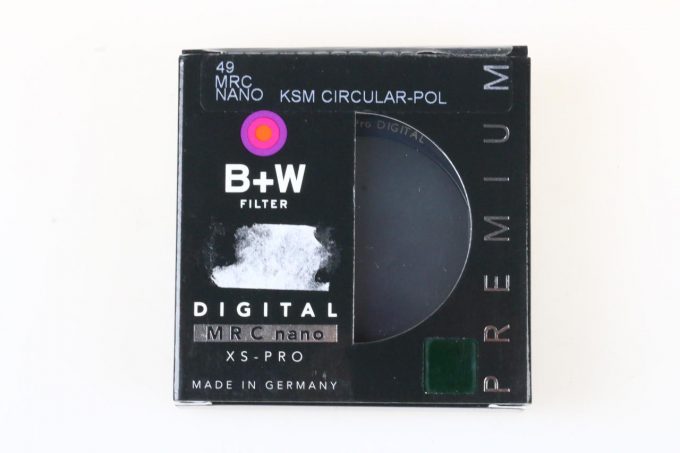 B&W MRC XS-Pro Käsemann MRC nano Pol Cirkular Filter 49mm