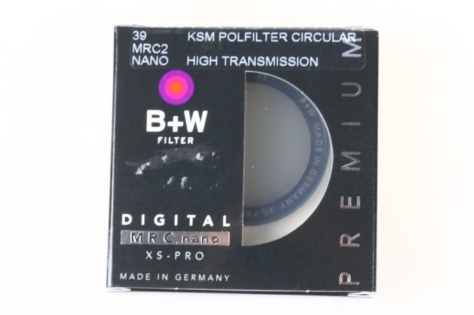 B&W MRC XS-Pro Käsemann MRC nano Pol Cirkular Filter 39mm