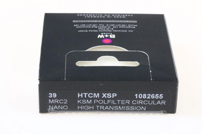 B&W MRC XS-Pro Käsemann MRC nano Pol Cirkular Filter 39mm