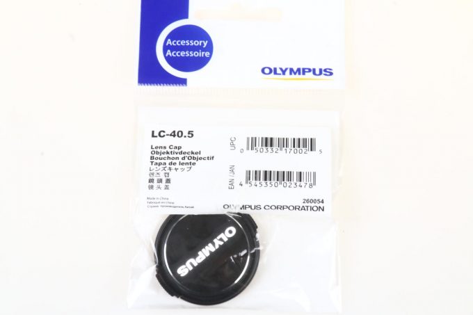 Olympus LC-40,5mm Objektiv Frontdeckel