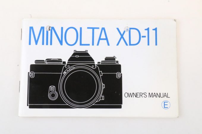 Minolta XD-11 Manual