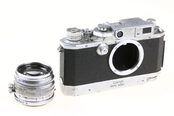 Canon IV SB Messucherkamera mit 50mm f/1,8 und Rapid Winder - #154322