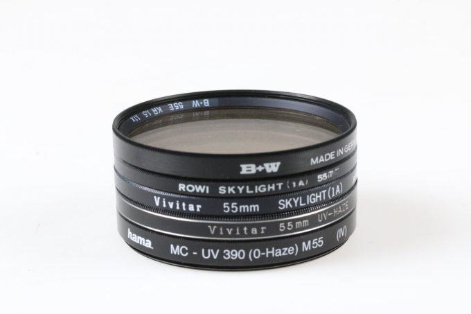 5 Teiliger Filter set - 55mm UV/SKYLIGHT