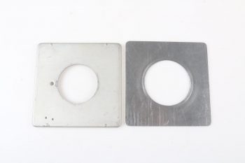 Objektiv Platinen 9,4x9,2cm - 2 Stück / Ausriss 42mm bzw. 50mm