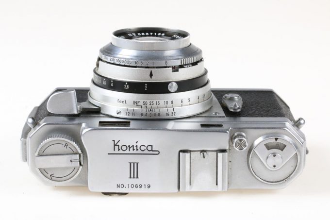Konica III mit Hexanon 48mm f/2,0 Sucherkamera - #106919