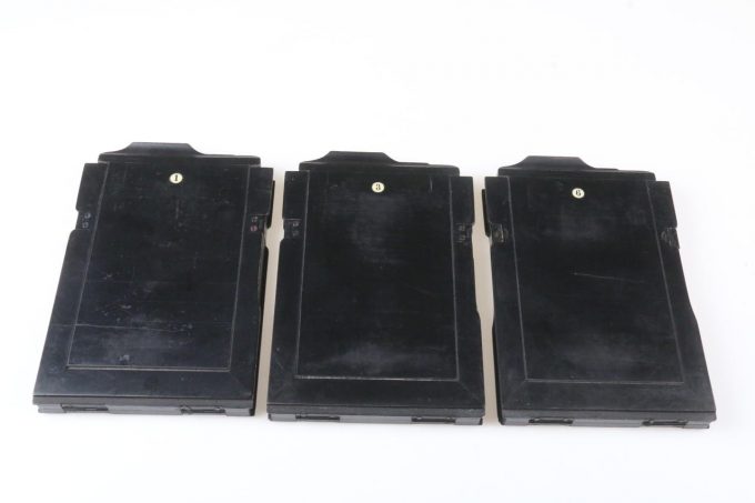 Holzkassetten 108 x 170mm schwarz - 3 Stück
