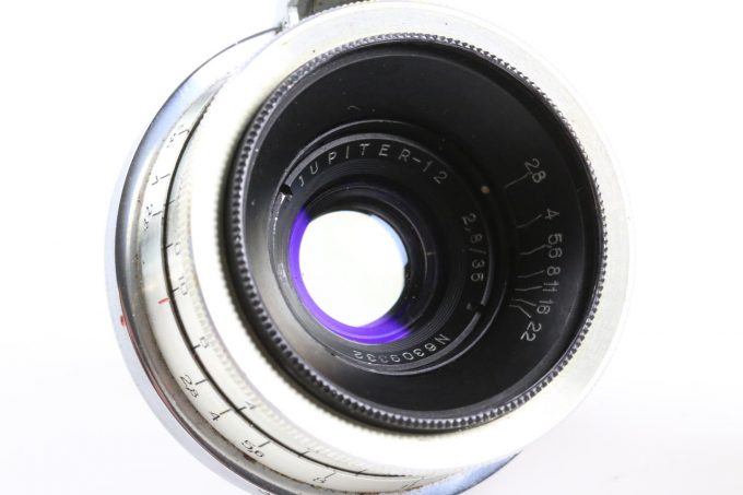 LZOS Jupiter-12 35mm f/2,8 für Contax/Kiev / silber - #6309332