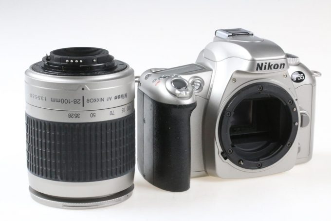 Nikon F55 Gehäuse mit AF 28-100mm f/3,5-5,6 G - Autofokus DEFEKT - #2513253