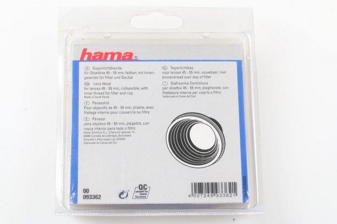 Hama Gummi Sonnenblende - 62mm