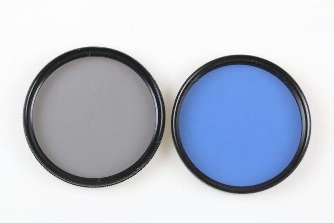 Vivitar Polarizing und Blau 80B Filter 55mm
