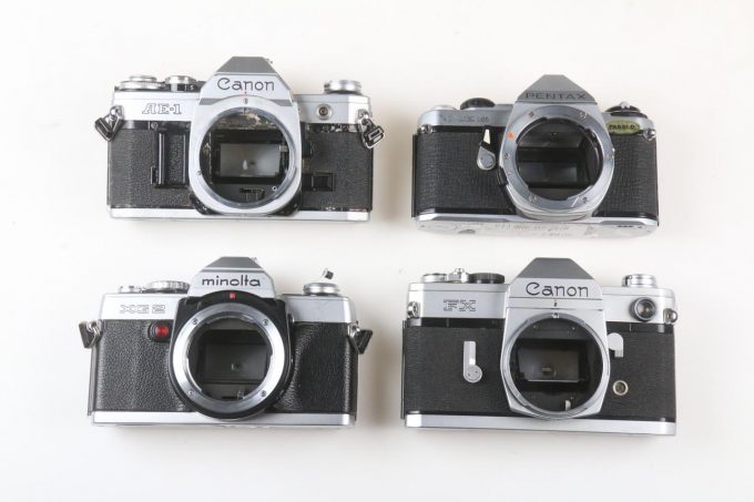 Konvolut diverse SLR Kameras - 9 Stück