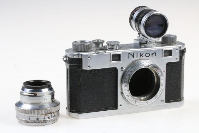 Nikon S Gehäuse mit 5cm f/2,0 und Sucher - #6099653
