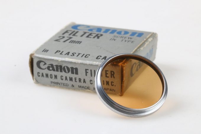 Canon Filter Durchmesser 27mm