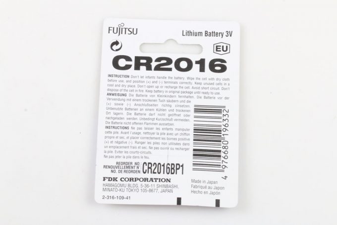 FUJITSU CR2016 - 10er Pack