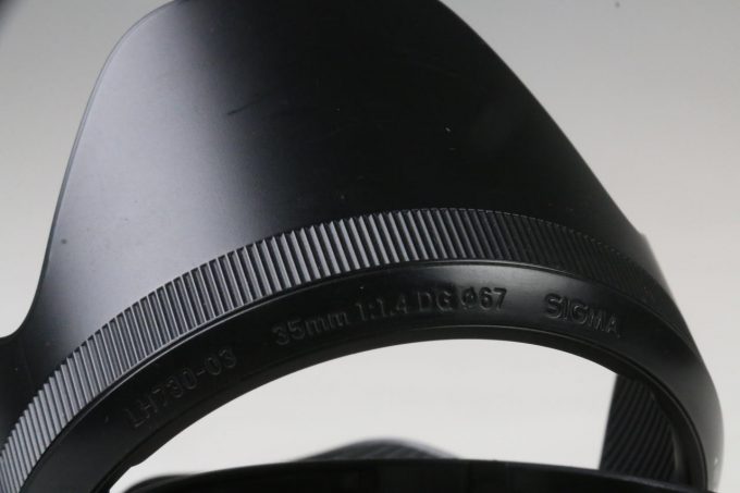 Sigma Sonnenblende für 35mm f/1.4 DG