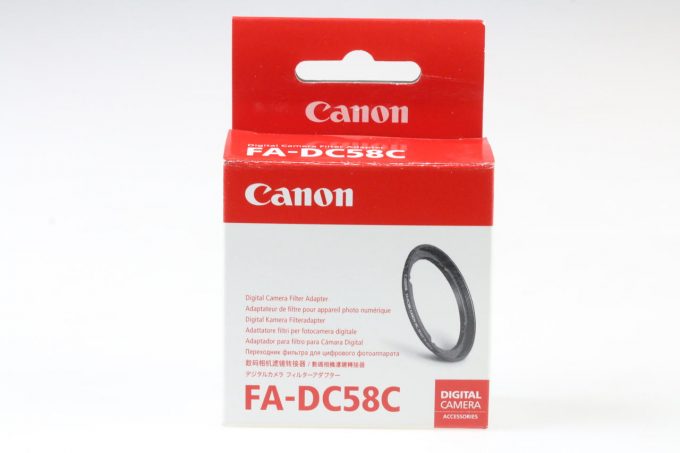 Canon FA-DC58C Filteradapter für G1x