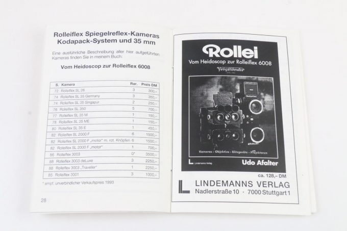 Rollei Preisführer 1993/1994