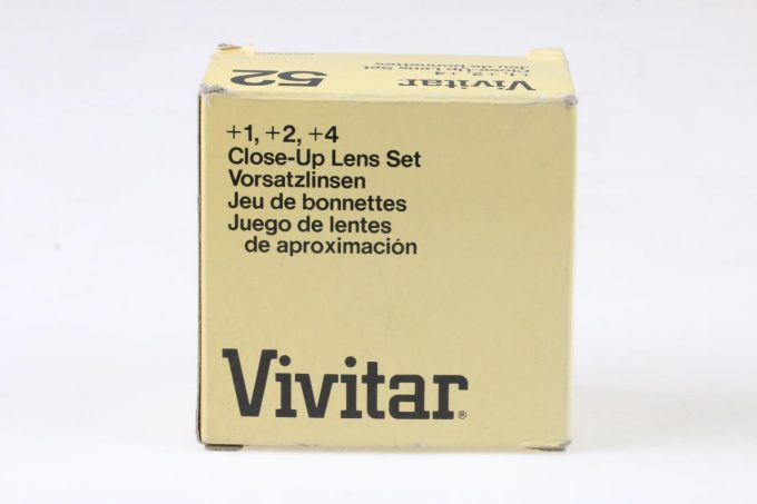 Vivitar Vorsatzlinsen Set +1 / +2 / +4 - 52mm