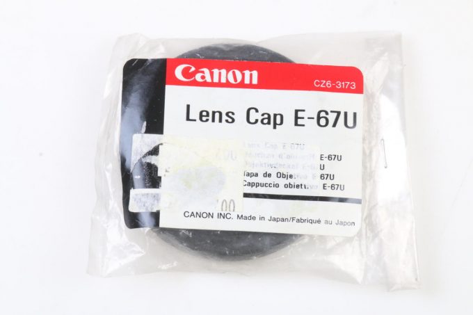 Canon E-67 U Objektivdeckel