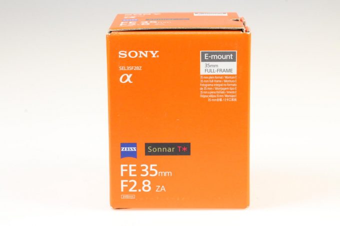 Sony Sonnar T* FE 35mm f/2,8 ZA - #1890919