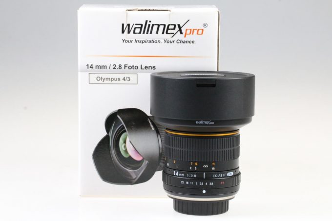 Walimex PRO 14mm f/2,8 für MFT Olympus 4/3